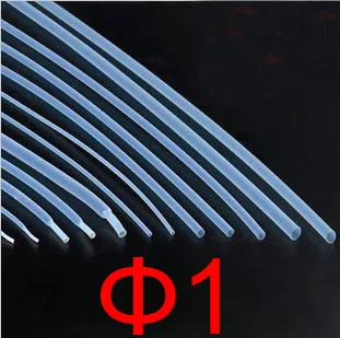 

1mm diameter PTFE heat shrink tube, F4 heat shrink tubing,heat shrink,polytef Hot shrinkable tube hose pipeTransparent