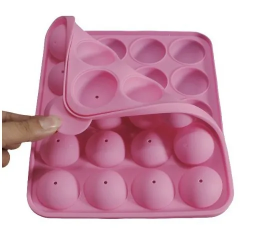 

20 Silicone Tray Pop Cake Stick Mould Lollipop Cupcake Baking Mold