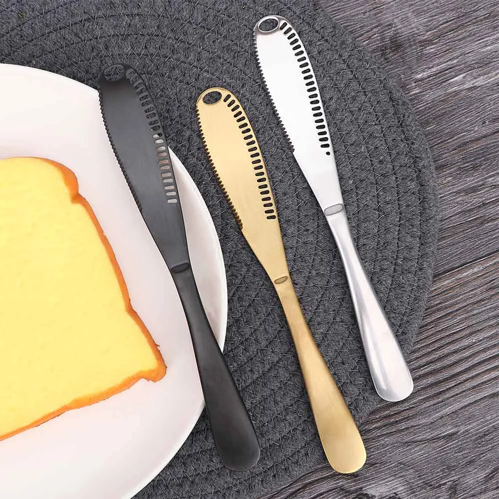 

Multi-Function Stainless Steel Butter Knife Cream Knife Western Bread Jam Knife Cream Cutter Utensils Cutlery Dessert Tool Butte