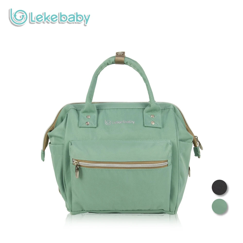 Lekebaby Diaper bag Fashion Mini  Mummy Maternity Bag Mini Convertible Diaper Bag for Baby Care 