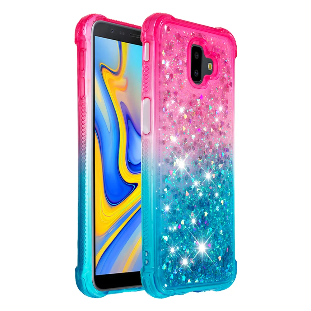 For Samsung Galaxy J6 Plus J6+ Cute Bling Glitter Cover Premium Soft Silicone Bumper Case for |