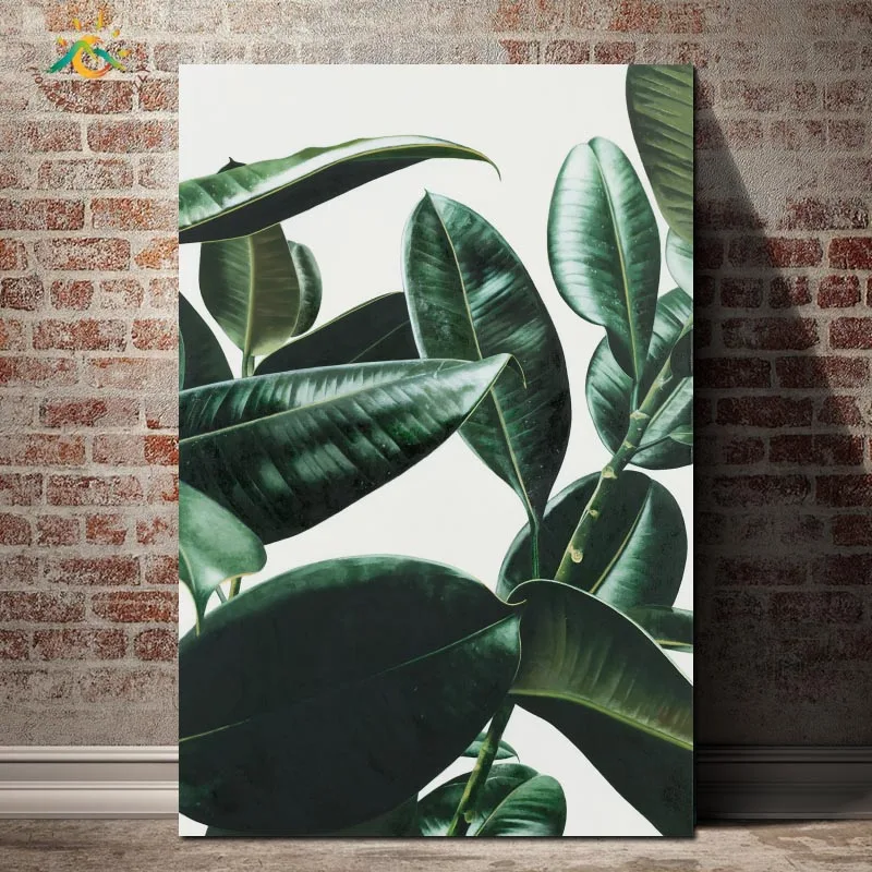

Green Houseplants Wall Art Canvas Painting Nordic Posters And Prints Pop Art Wall Picture For Living Room Nordic Decoration Home