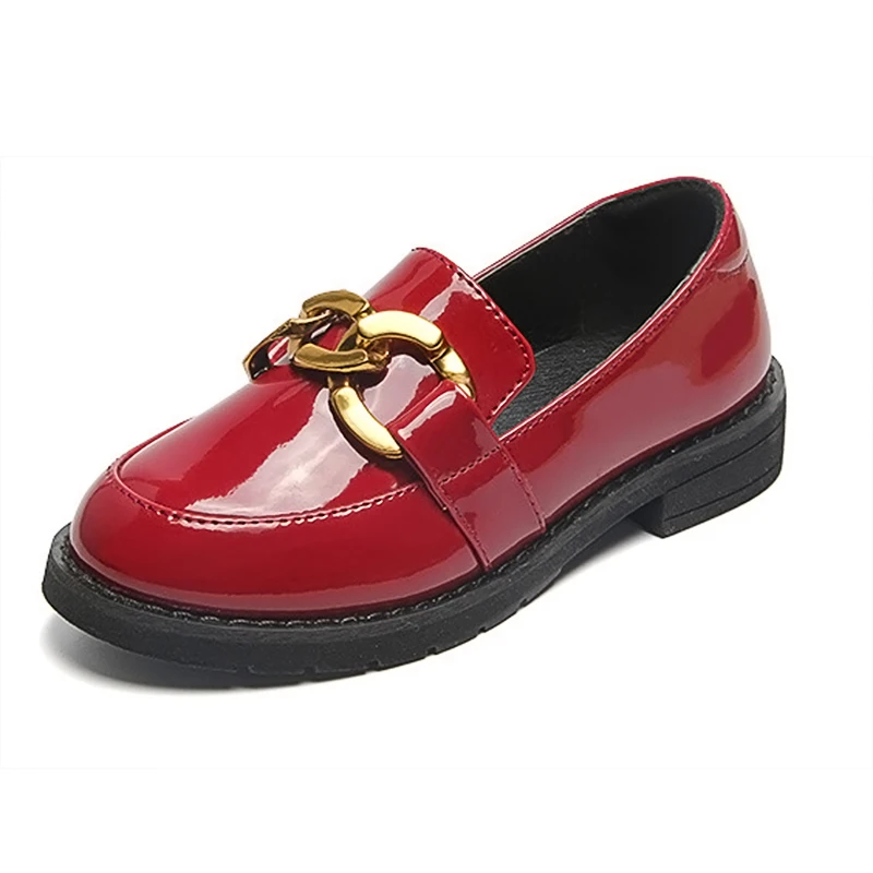 

Spring Summer Baby girls skate shoes kids casual shoes Children Brand shoes flat Patent leather England style buckle 3 to 13 yrs