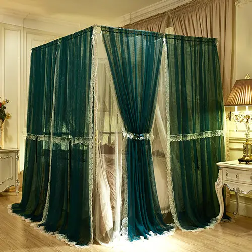 Принцесса стиль кровать навес покрывало москитная сетка высокое качество шторы постельные принадлежности содержит каркас палатка из кружева декор комнаты - Цвет: 4
