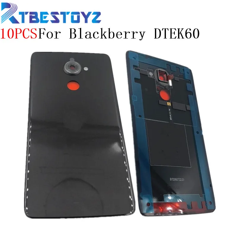 

10PCS/Lot 5.5 inches New Glass Battery Back Door Cover Housing For Blackberry DTEK60 BBA100-1 BBA100-2 With Logo