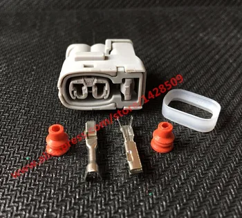 

10 Sets 2 Pin Auto Connector Female With Terminals And Rubber Seals