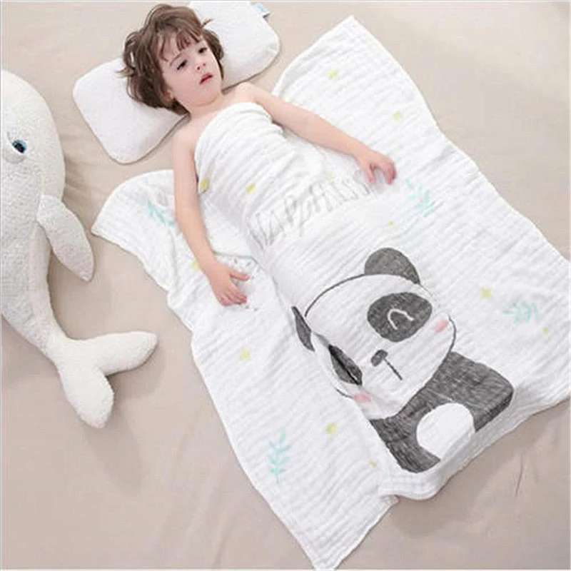 6-слойное Мягкое хлопковое детское банное одеяло s водопоглощающее одеяло для новорожденных газовое Одеяло пеленка обертывание милое
