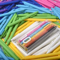 10 шт. Kaco чистая серии карамельный цвет матовый Силиконовый гелевая ручка 0,5 мм черный заправки унисекс ручки для студентов подарок пишущие