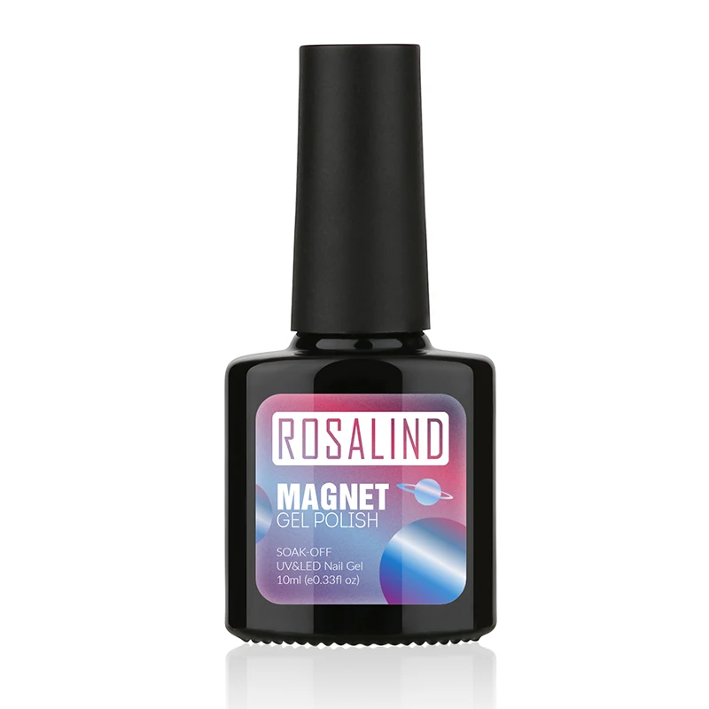 ROSALIND гель 1S P+ черная бутылка 10 мл кошачий глаз магнит C01-30 гель лак для ногтей УФ светодиодный Звездный долговечный гель лак