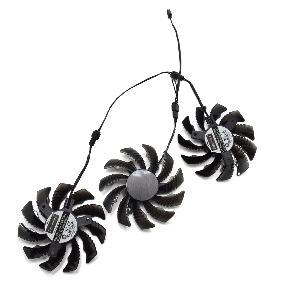 Новый вентилятор охлаждения 75 мм T128010SU PLD08010S12H 3Pin 0.35A для Gigabyte 7970 GTX 970 GAMING