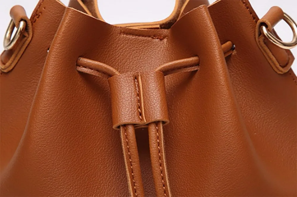 Women's Drawstring Shoulder Handbag with Tassels TWH21