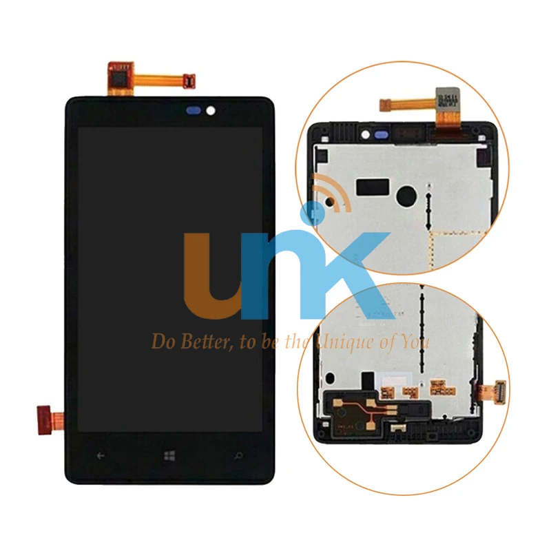 

Free Shipping 100% tested Original LCD Display For Nokia 820 LCD lumia N820 LCD Display Screen Digitizer Assemlby With Frame