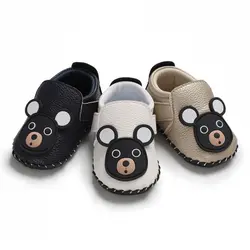 Для маленьких мальчиков дышащие нескользящие носки с рисунком медведя из мультфильма обувь повседневные кроссовки малыш мягкая подошва