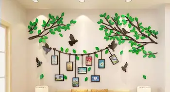 

DIY Creative Tree Branches Photo Wall 3D Acrylic Three-dimensional Wall Stickers TV Living Room Restaurant Wall Decorations
