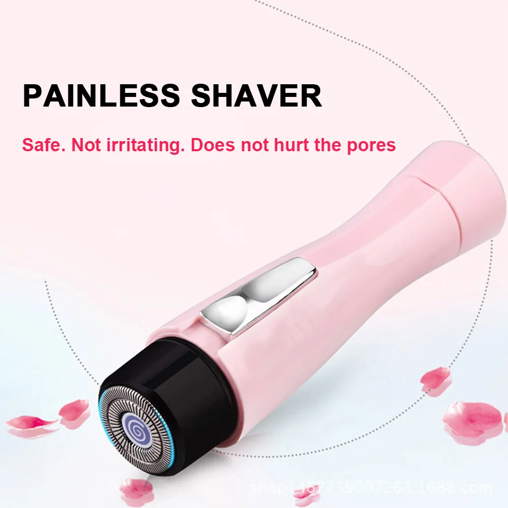 Электрический безболезненный эпилятор для бритья, бритва для лица, триммер для волос, мини для женщин, для удаления тела, бритва SSwell - Цвет: as picture