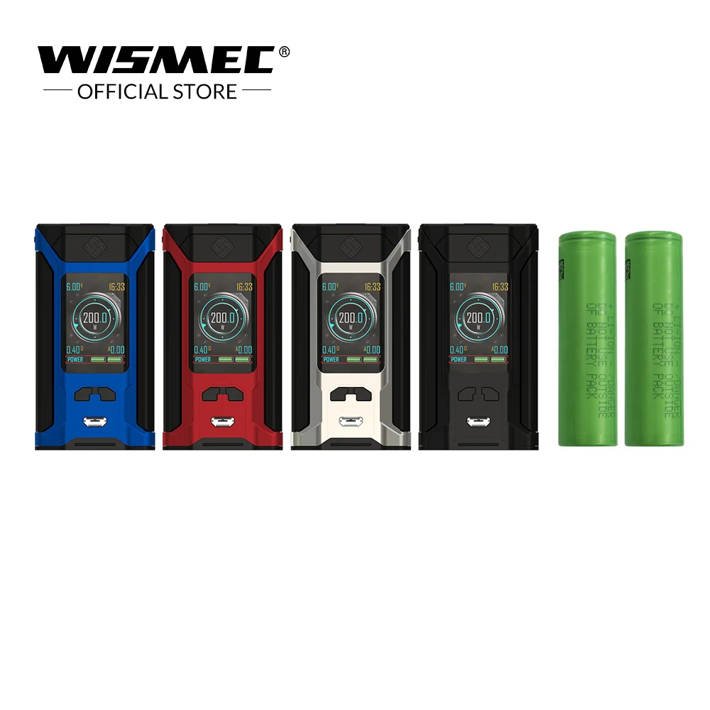 

[Original Store]Original Wismec SINUOUS RAVAGE 230 TC Box Mod with 18650 battery 200W Output Electronic cigarette vape mod box