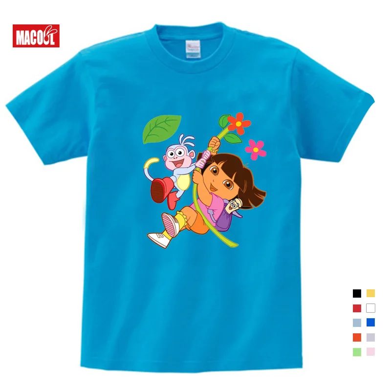 3T-9T Girl Summer Clothes T Shirts Casual Funny Top T Shirt Boys Tops 2018 New T Shirts Kids Toddler Dora Explorer Tee Shirt 3T-9T Girl Summer Clothes T Shirts Casual Funny Top T Shirt Boys Tops 2018 New T Shirts Kids Toddler Dora Explorer Tee Shirt