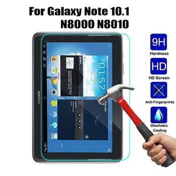 

For Samsung Galaxy Note 10.1 Tempered Glass Screen Protector 9H Safety Protective Film On N8000 N8005 N8010 GT-N8000 GT-N8005
