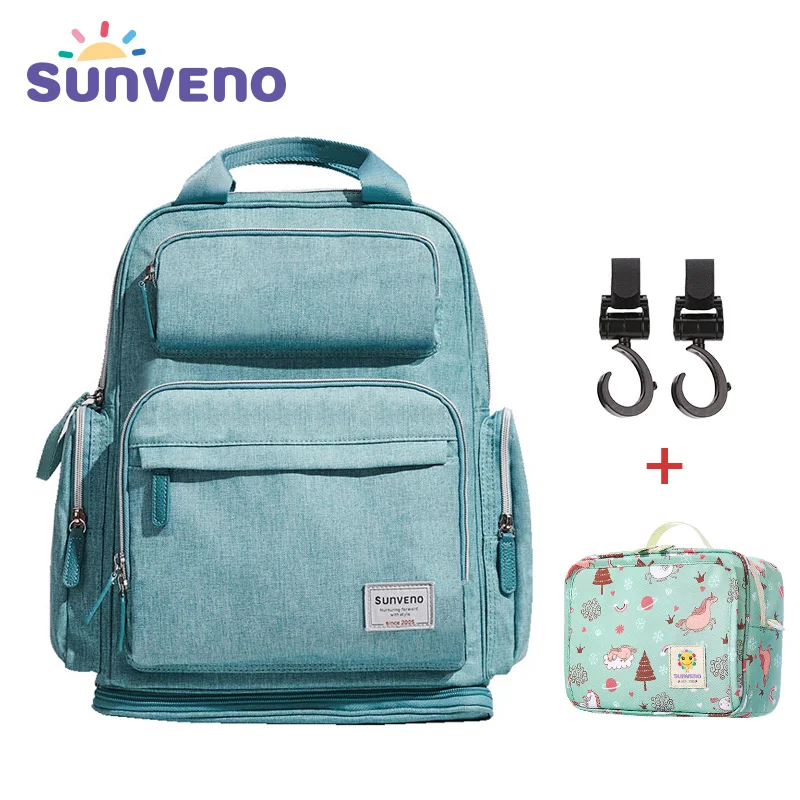 Meilleur SUNVENO Sac À Langer Sac À Dos De Maternité Bébé Sac Maman Sac À Dos Élégant Poussette Bébé Sacs à Couches Pour Maman