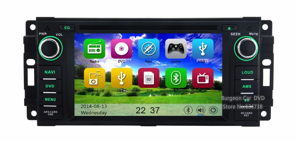 Flash Deal Touch Screen Car DVD Player For Jeep Commander Grand Cherokee Compass Wrangler Unlimited DODGE Caliber Radio Ipod GPS Navigation 28