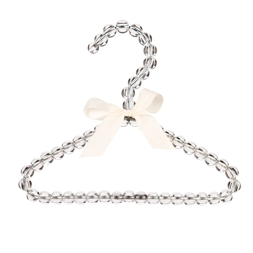 Fashion Pearl Bow Clothes Clothing Rack Hanger For Kids Children Dog Puppy Cat Clothing Hangers Racks Pet Accessories 40JA9 (40)