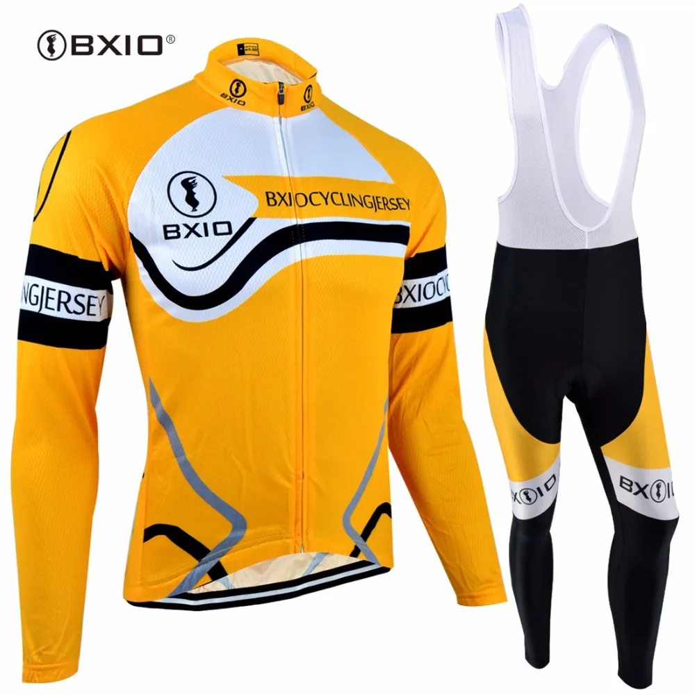 BXIO Winter Thermal Fleece font b Cycling b font Sets Long Sleeve Warm Bike Set Breathable