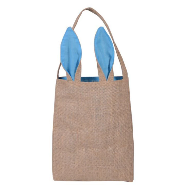 Free Shipping+Wholesale Bunny Bag Cute Rabbit Ears Bags Burlap Bag
