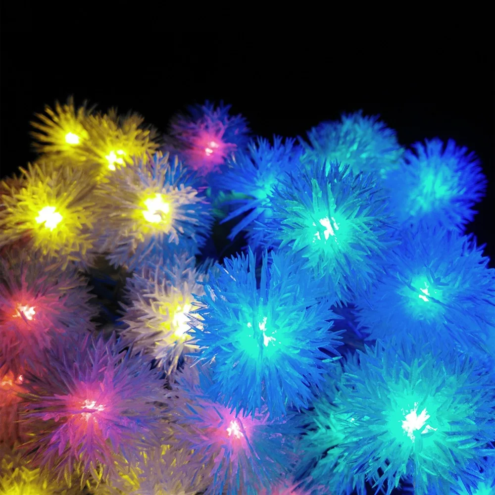 YIYANG RGB Светодиодная лампа для снежных шариков 10 м 100LED декоративная дома вечеринки