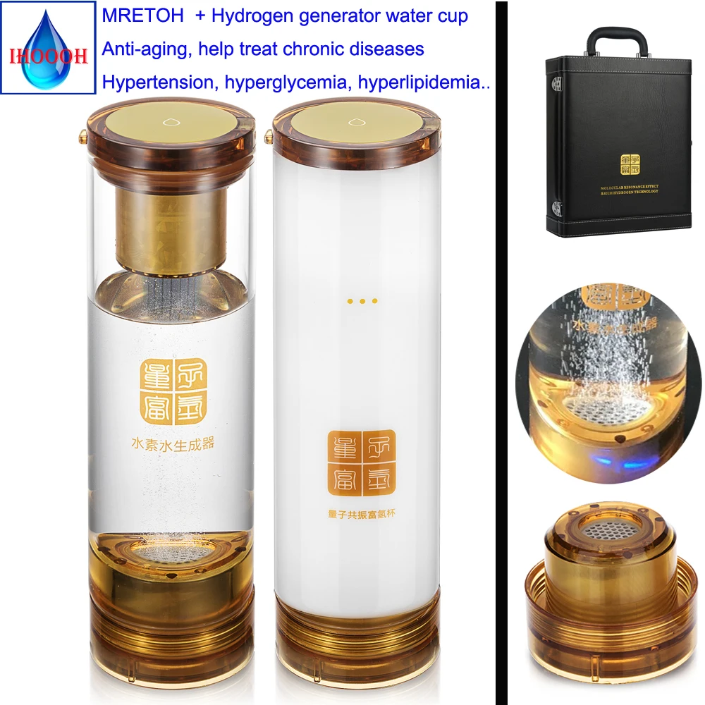 

High H2 content Hydrogen Generator and Molecular Resonance Effect Technology MRET OH Two-in-one Hydrogen Rich water bottle/cup