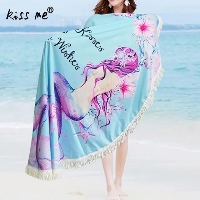 Best Offers Blue Printed Women Pareo Beach Dress Sexy Tassel Beach Wear Dress Sarong Bikini Cover-ups Wrap Skirts Towel Open-Back Swimwear