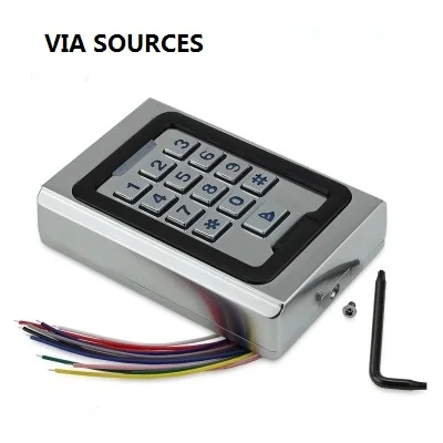 

Free Shipping Non-waterproof door gate opener keypad reader Rfid 125khz Metal Single Door Access Controller Rfid Keypad