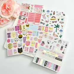 20 компл. тов Kawaii канцелярские наклейки DIY SCRAPBOOKDiary планировщик декоративные мобильные наклейки s Скрапбукинг Ремесло