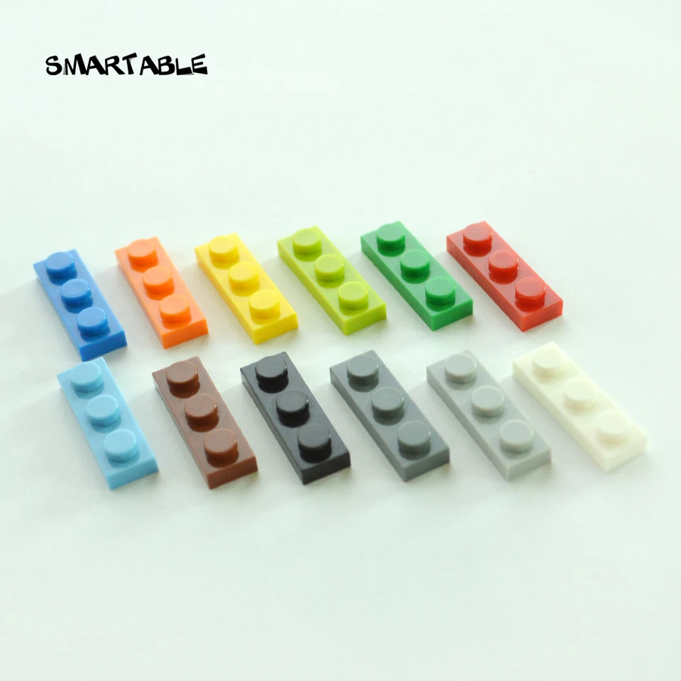 

Smartable Bulk Plate 1X3 Building Blocks Parts LOGO DIY Creative Toys For Kids Compatible legoes 3623 gift Toys 960pcs/lot