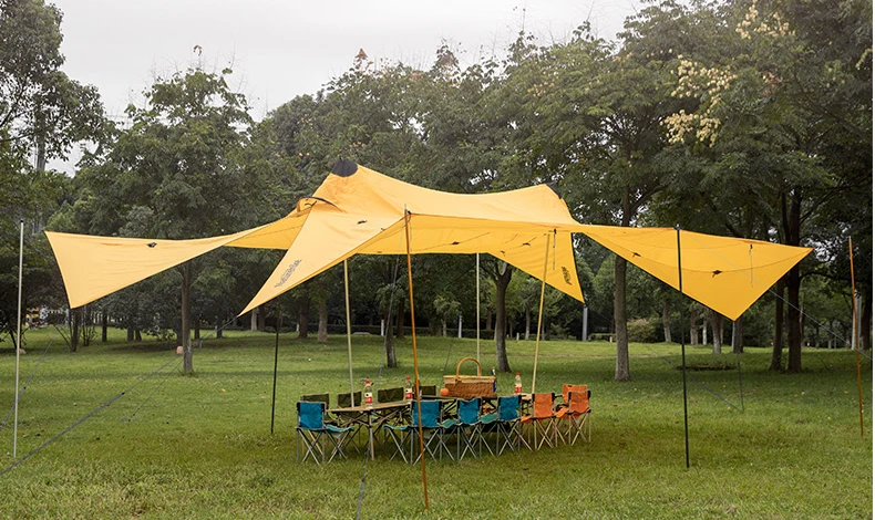 Naturehike Однослойная 20D силиконовая нейлоновая ткань 5-8 человек большие праздничные шатры беседка для отдыха на природе семьи кемпинга путешествия пикника