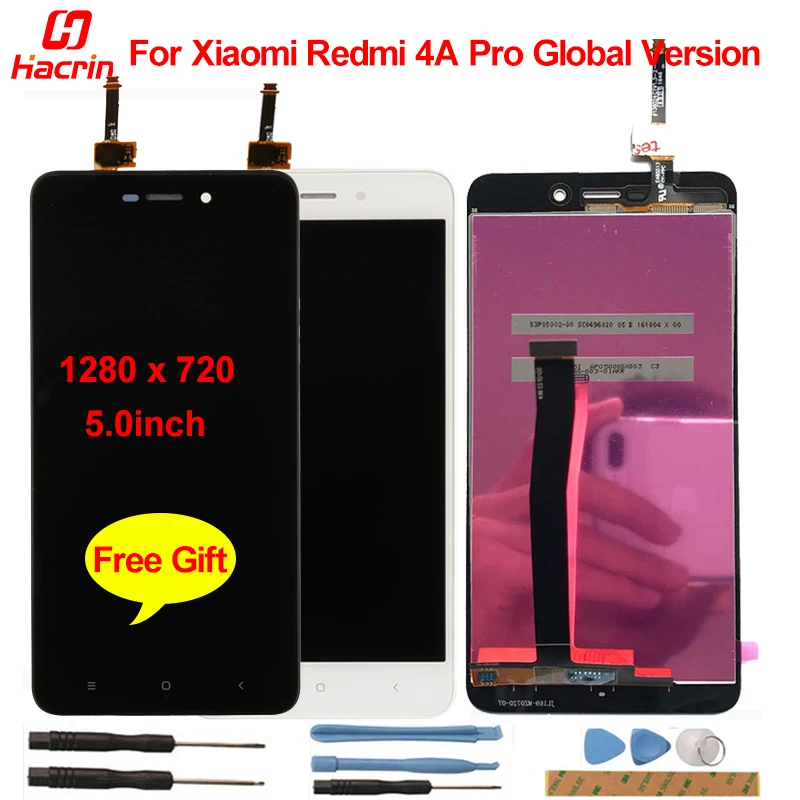 

LCD Screen For Xiaomi Redmi 4A LCD Display+Touch Screen Digitizer Replacement Tools LCD For Redmi 4A Pro Global Version 5.0inch