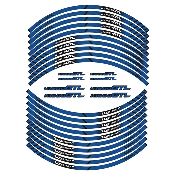 Мотоциклетные наклейки на шины внутренние колеса Светоотражающие украшение Наклейки подходят BMW K1600GTL - Цвет: 3