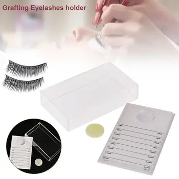 

Eyelash Storage Box Lash Pallet Acrylic Eyelash Holder Dustproof Eyelash Display Organizer Eyelash Extension Tool