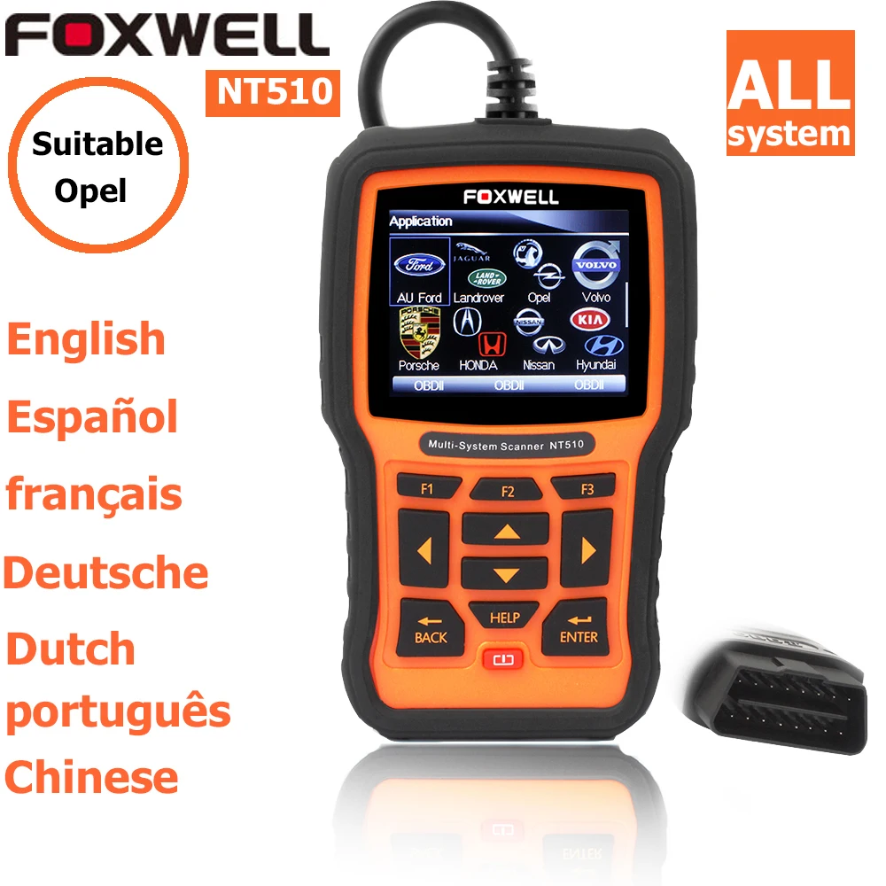 imágenes para Profesional Herramienta de Diagnóstico Para OPEL Vauxhall Foxwell NT510 ECU, ABS, Airbag y Transmisión de Diagnóstico DHL Envío Libre imágenes para Profesional Herramienta de Diagnóstico Para OPEL Vauxhall Foxwell NT510 ECU, ABS, Airbag y Transmisión de Diagnóstico DHL Envío Libre