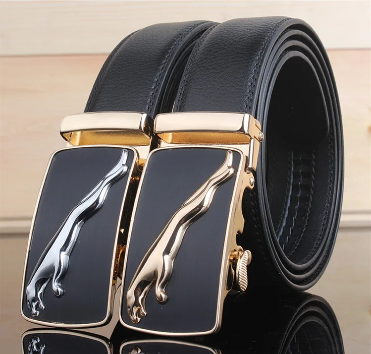 20PCS New Designer Automatic Buckle Cowhide Leather men belt Fashion ...