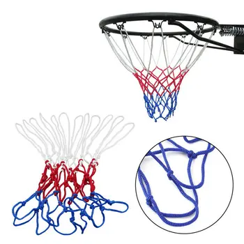 

1pcs Red Basketball backboard Hoop White Blue Basketball Net Nylon Hoop Goal Rim Mesh Net Sports