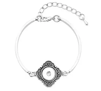 

New Hot wholesale Snap Bracelet&Bangles High quality stainless steel bracelet fit 12mm snaps button jewelry