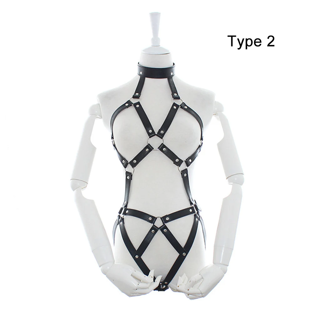 

PU Leather Slave Sexy Bondage Restraint Strap Harness Belt Garters