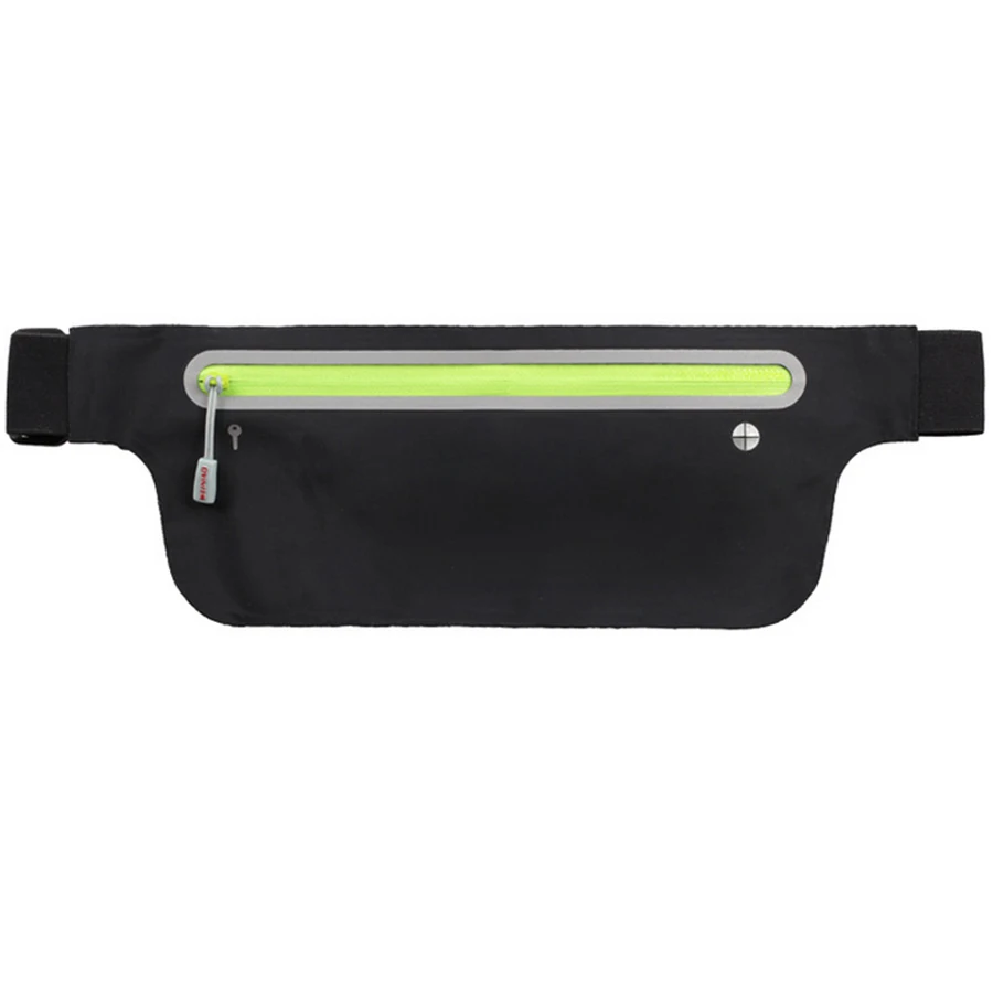 Ультра-тонкая талия сумка для samsung S9 S8 J8 J7 J5 Примечание 8 7 5 спортивный корпус универсальный чехол для телефона с ремнем крышка поясная сумка для бега - Цвет: Black