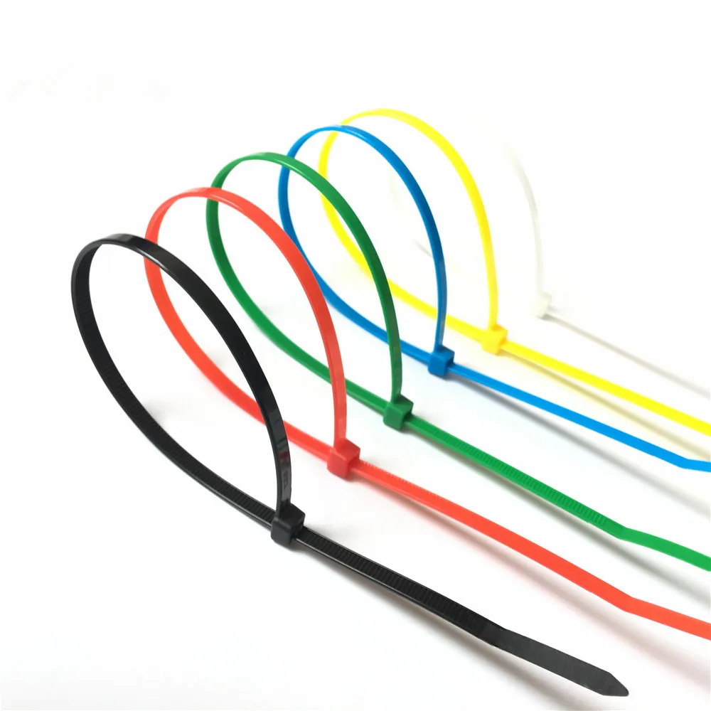 

Xingo 8 Inch Nylon Cable Zip Ties with Self-Locking 6 Colors 4x200mm 100pcs s Black Plastic Zip Tie Loop Wire Wrap Zip Ties