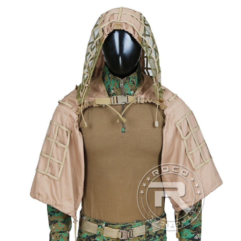 Костюм ROCOTACTICAL для страйкбола пейнтбола гилли основа нападения капюшон Галли