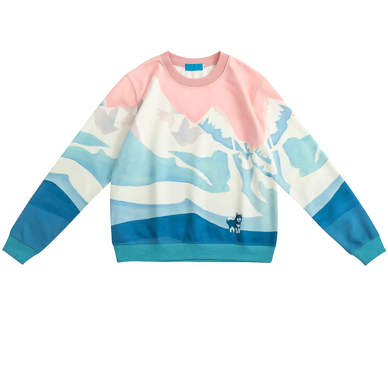 

Spring Snow Mountain Scene Printed New Design For Women Pullover Sweatshirts Casual Preppy Style Crew Collar Autumn Hoodies