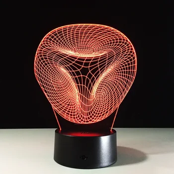 

Abstract Geometrical Artistic 3D LED USB Lamp Creative Artistic Fashion Night Light Lava Design Home Decoration Bulb RGBw Lights