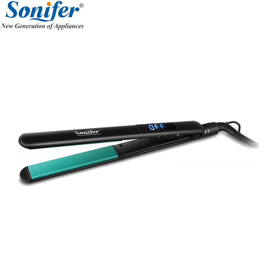 

High quality Electric Hair straightener flat iron Handheld LED display corrugation for hair Personal Care Appliances Sonifer