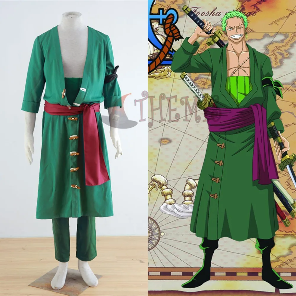 Athemis Disfraz De Una Pieza Para Hombre Disfraz De Roronoa Zoro XL 