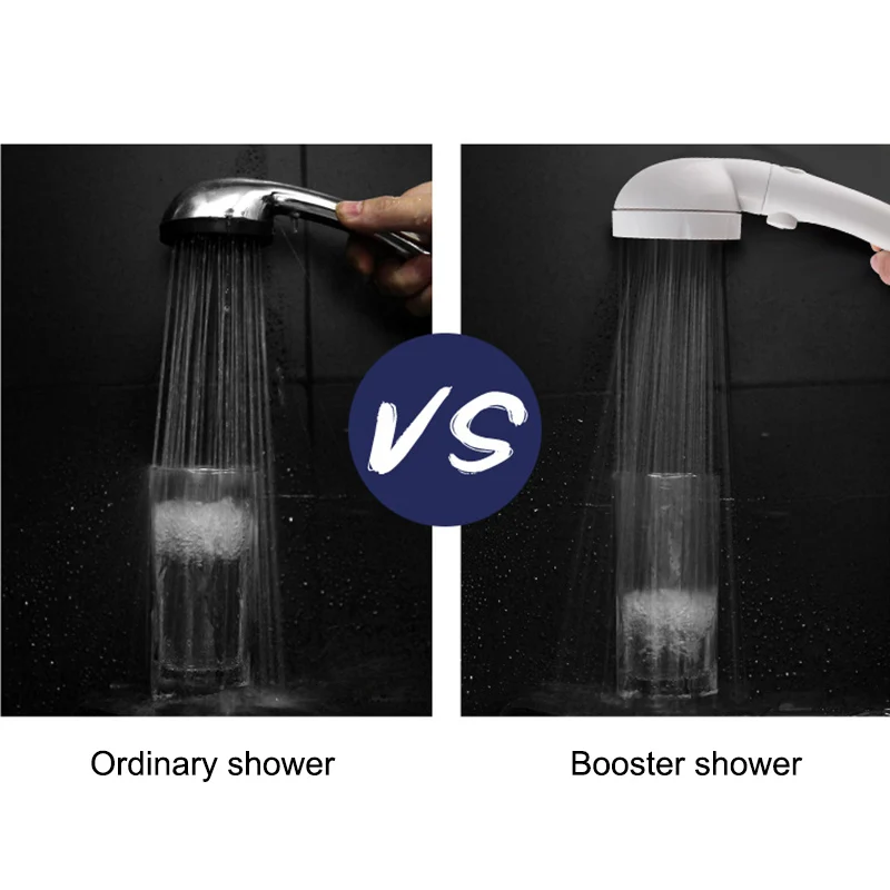 

Handheld Shower Head Adjustable High Pressure Water Saving Spray Rain Showerhead for Bathroom QP2
